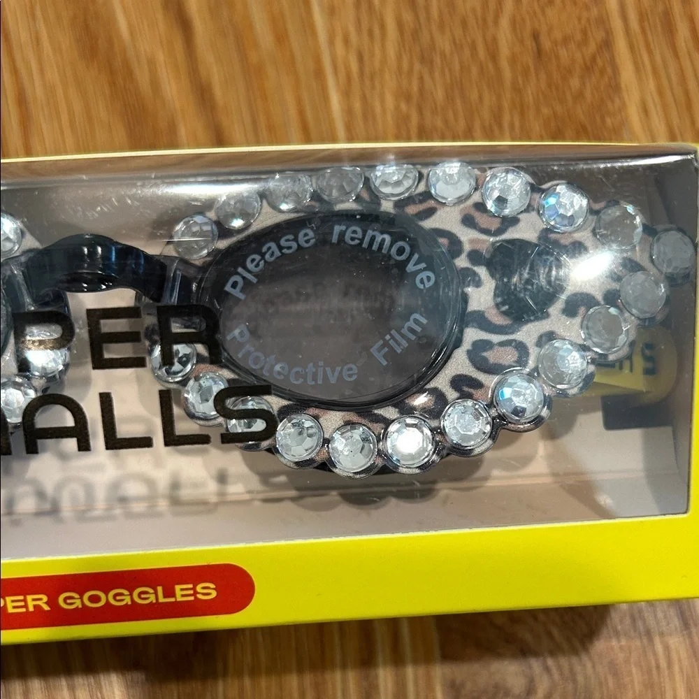 Born to Be Wild swimming goggles by Super Smalls one size adjustable new in box